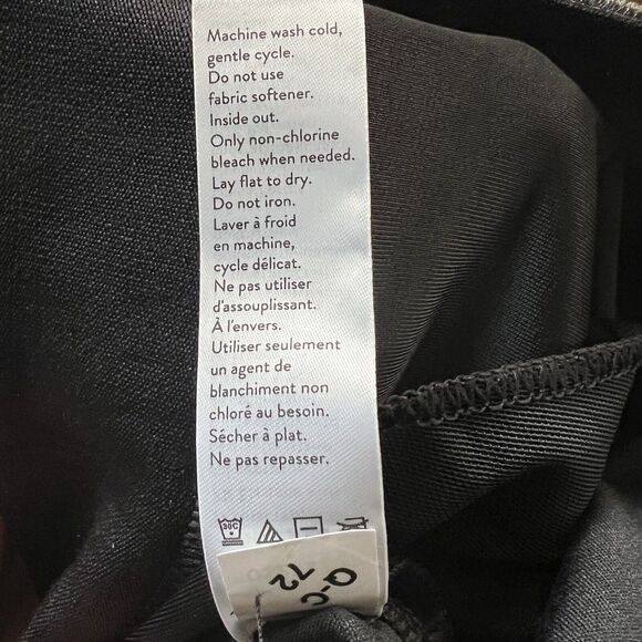 Spanx Black Faux Leather Like Joggers Pants M Elastic Waist High Waist - Picture 16 of 16